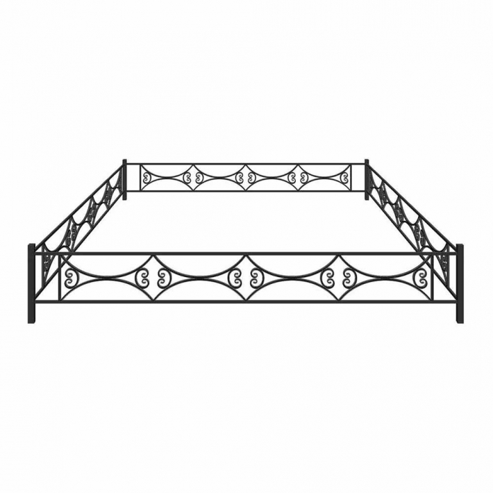 Металлическая ограда № 14