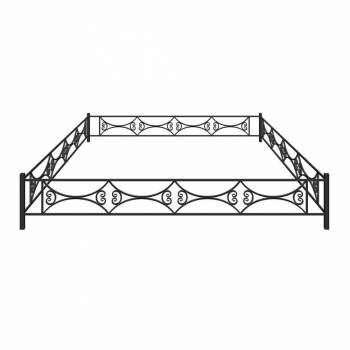 Металлическая ограда № 14