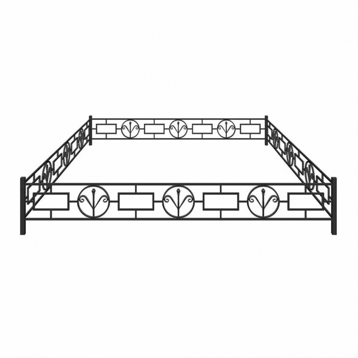 Металлическая ограда № 13
