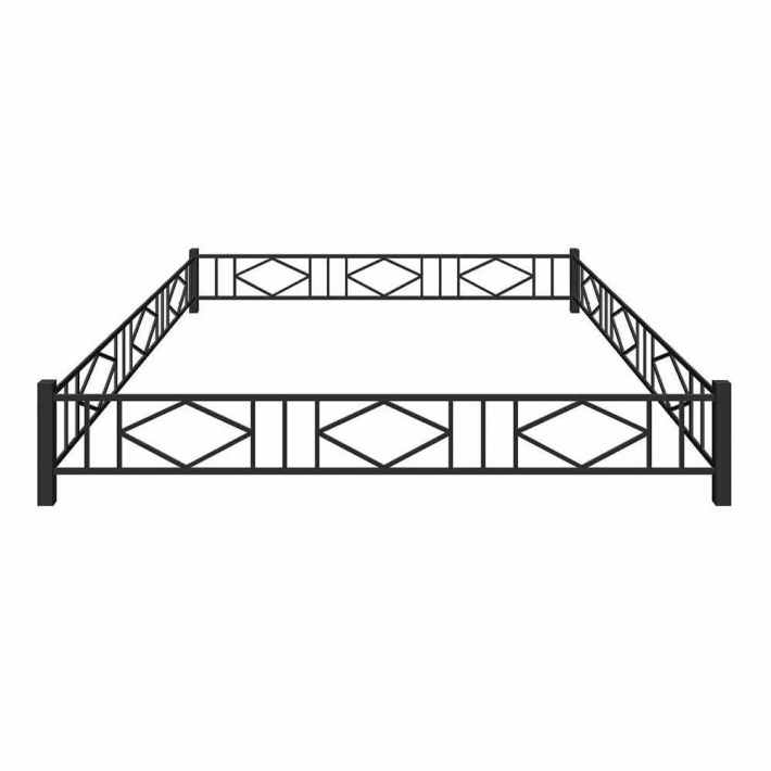 Металлическая ограда № 12