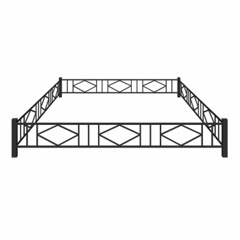 Металлическая ограда № 12